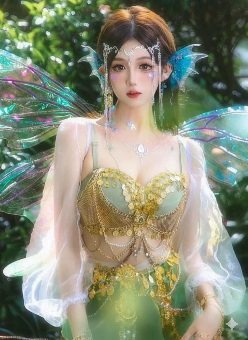 New Mermaid Princess Fairy Dream Fantasy Elf Costume