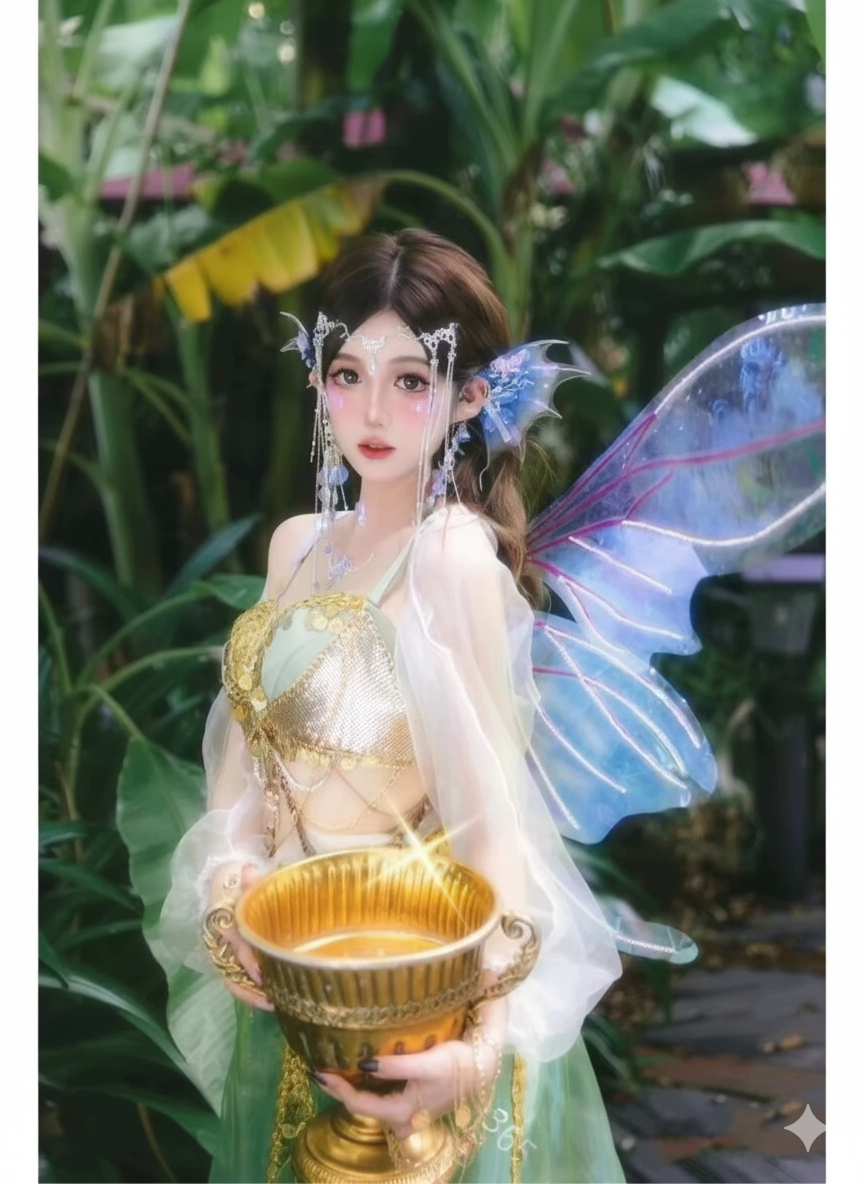 New Mermaid Princess Fairy Dream Fantasy Elf Costume