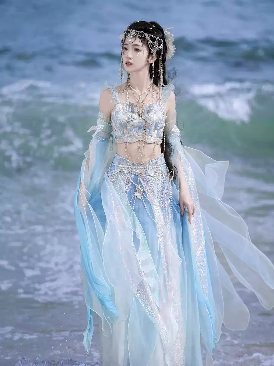 New Exotic Embroidered Mermaid Princess Costume