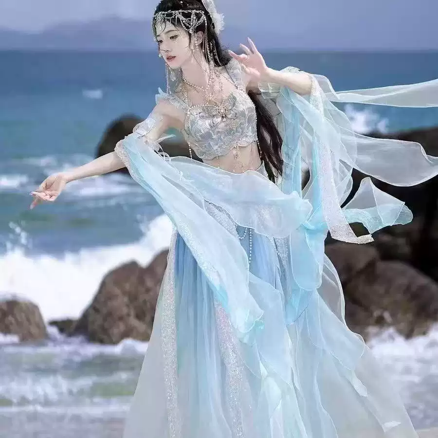 New Exotic Embroidered Mermaid Princess Costume