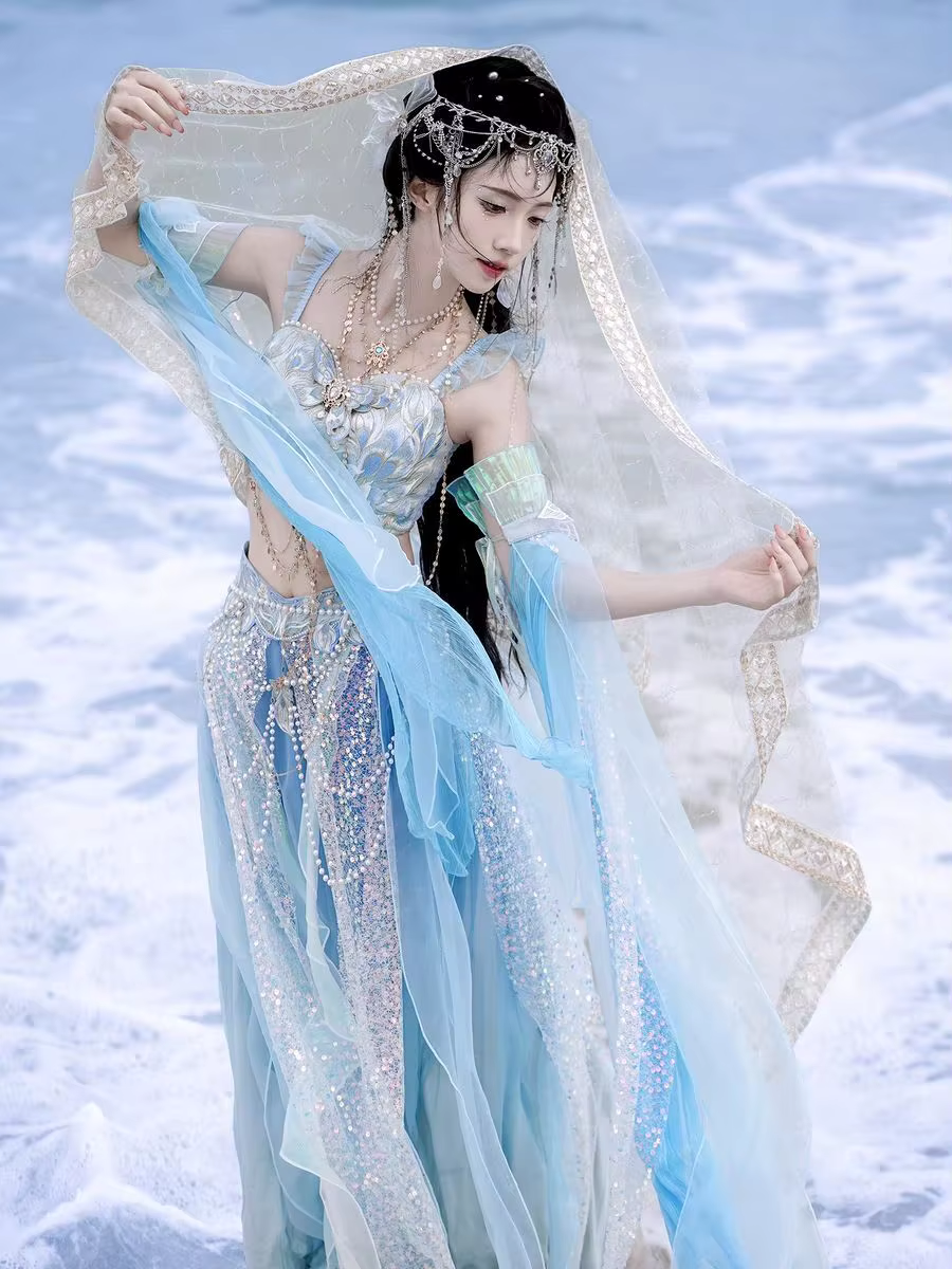 New Exotic Embroidered Mermaid Princess Costume