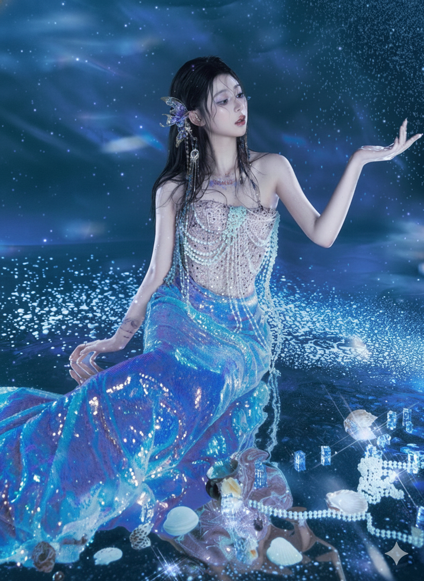 New Mermaid Princess & Fairy Costume